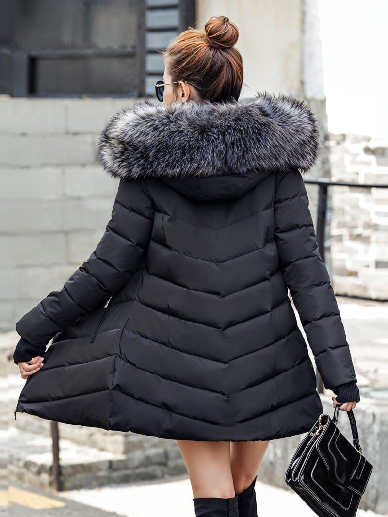 women's winter mid-length down jacket
