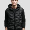 men's sleeveless down jacket with hood