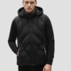 black sleeveless men's down jacket
