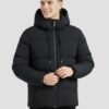 Men's Black Down Jacket with Hood