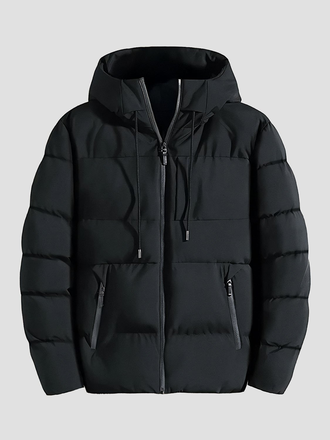 CAPBLACK – Doudoune Homme Noire avec Capuche 3 Men's Black Down Jacket with Hood