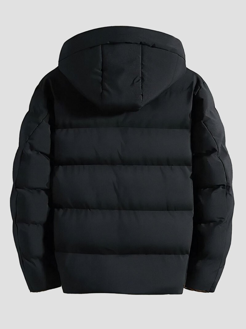 mens-black-down-jacket-with-hood_4 Men's Black Down Jacket with Hood