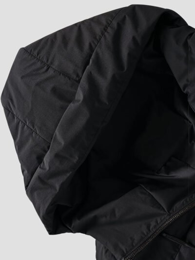 CAPBLACK – Doudoune Homme Noire avec Capuche 9 mens black down jacket with hood 5