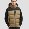 men's brown sleeveless down jacket
