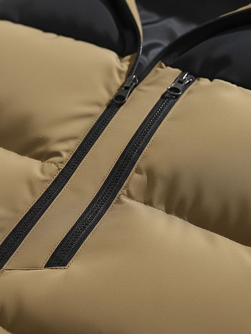 men's brown sleeveless down jacket