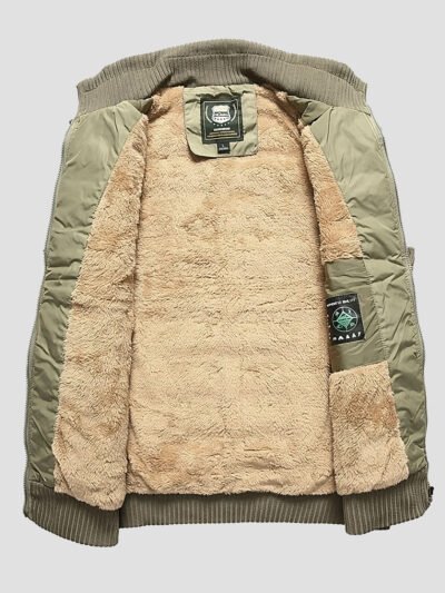 men's khaki sleeveless down jacket