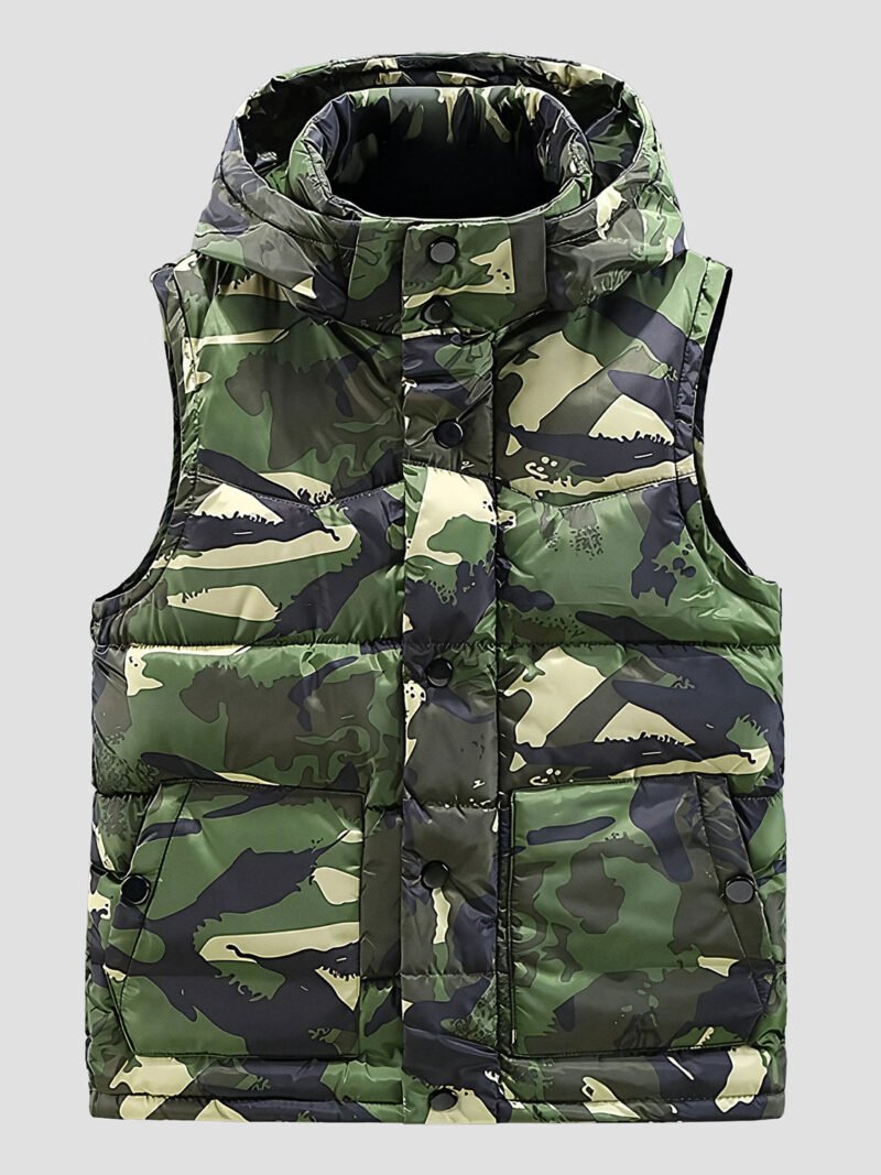 men's military sleeveless down jacket