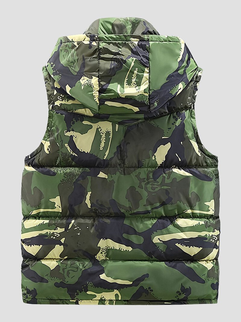 men's military sleeveless down jacket