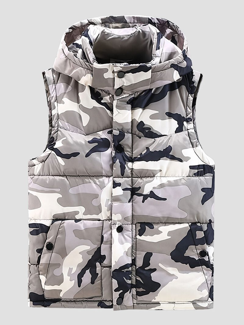 men's military sleeveless down jacket