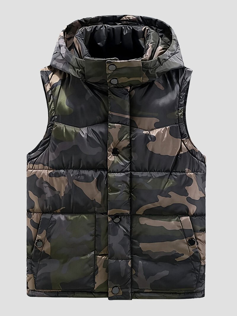 men's military sleeveless down jacket