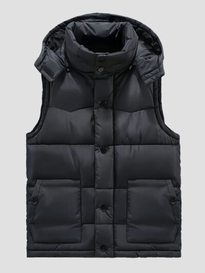 men's military sleeveless down jacket