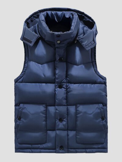 men's military sleeveless down jacket