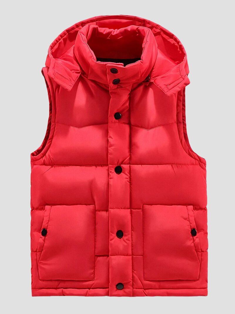 men's military sleeveless down jacket