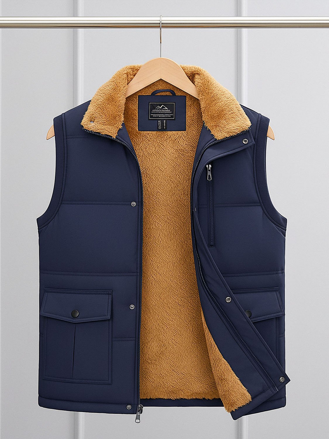 POLARSOFT – Doudoune sans manche homme intérieur polaire 7 men's sleeveless down jacket with fleece interior