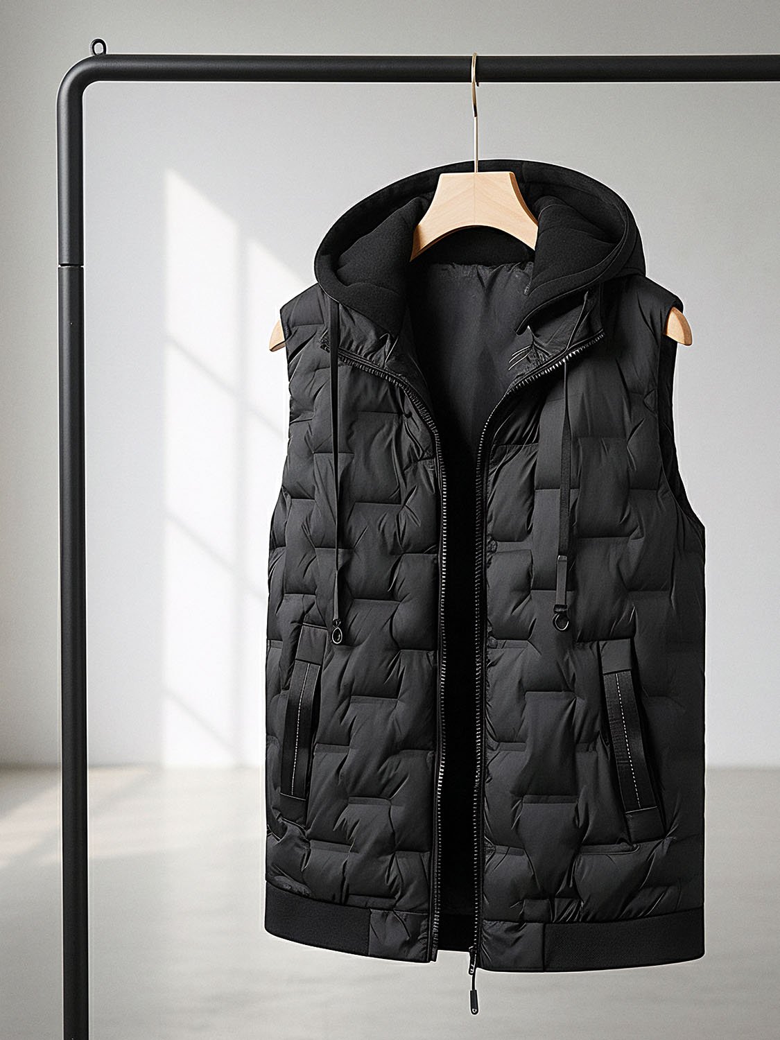 CAPHOOD – Doudoune sans manche avec capuche homme 7 men's sleeveless down jacket with hood