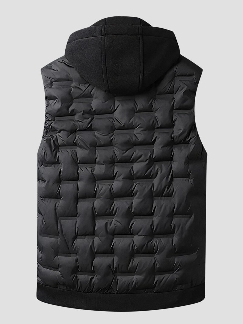 men's sleeveless down jacket with hood