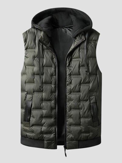 CAPHOOD – Doudoune sans manche avec capuche homme 12 men's sleeveless down jacket with hood