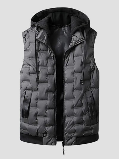 CAPHOOD – Doudoune sans manche avec capuche homme 11 men's sleeveless down jacket with hood