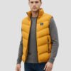 men's yellow sleeveless down jacket