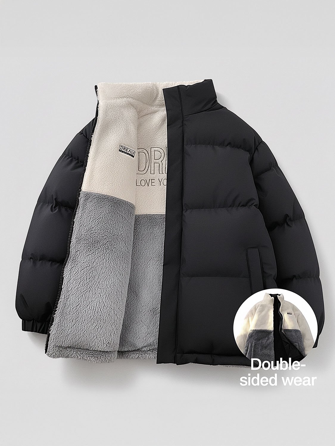 DUALFLEECE – Doudoune homme réversible polaire 3 reversible men's down jacket